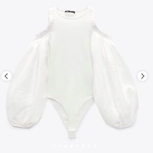 Zara  White  Bodysuit